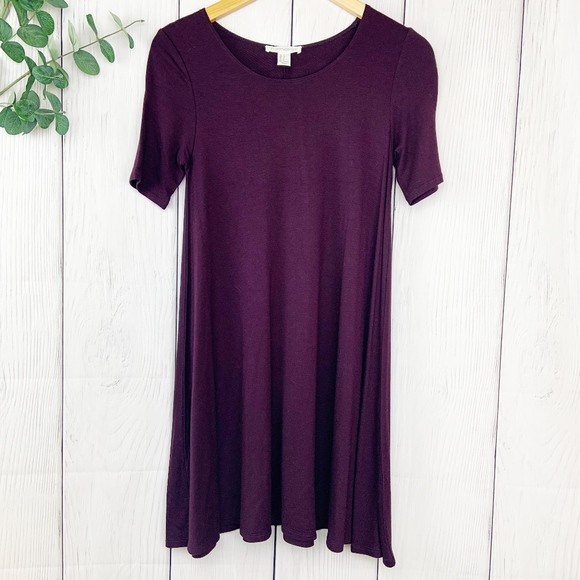 Forever 21 Dresses & Skirts - Deep Purple Shirt Dress